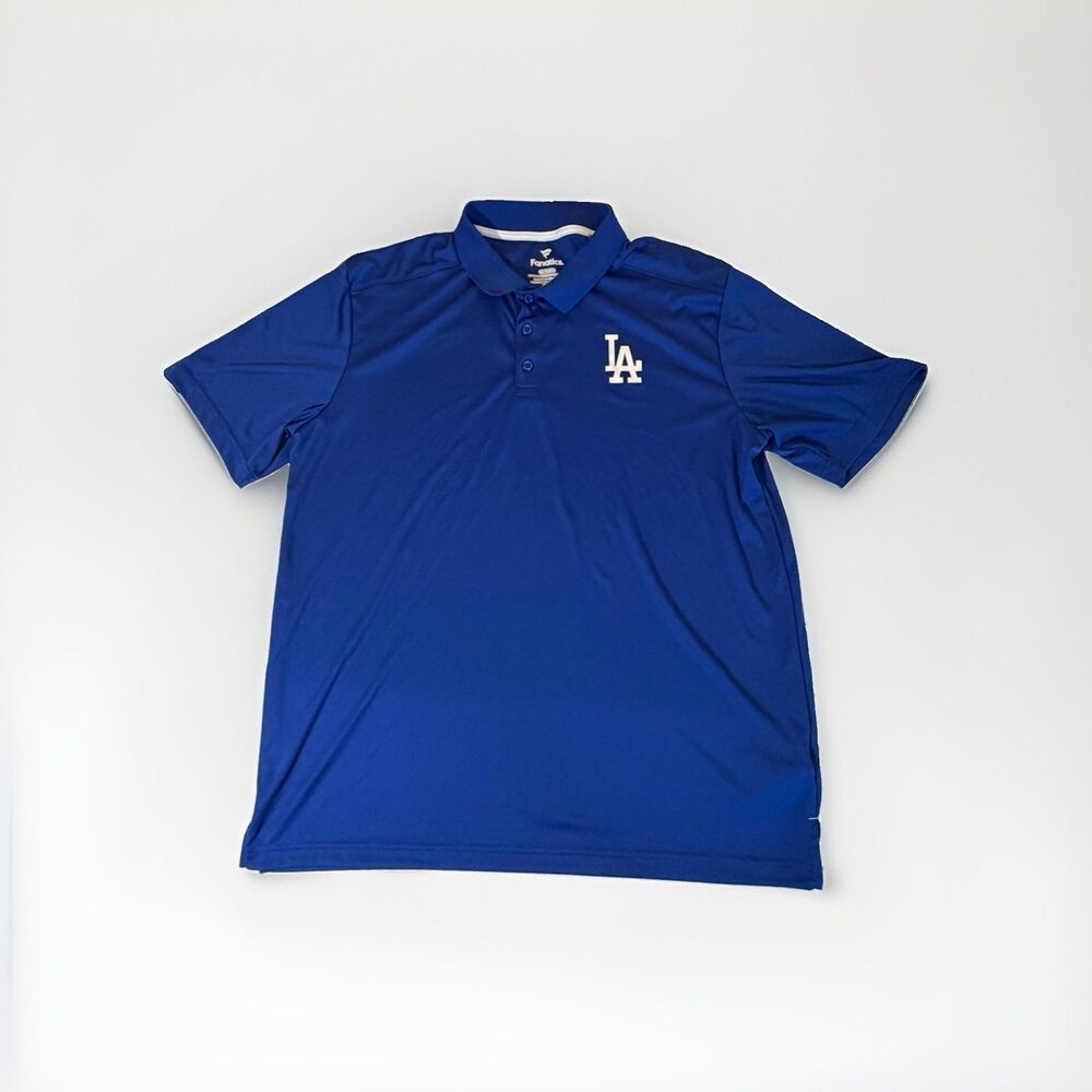 Fanatics Los Angeles Dodgers Polo Shirt Blue XL NWOT MLB Golf Performance